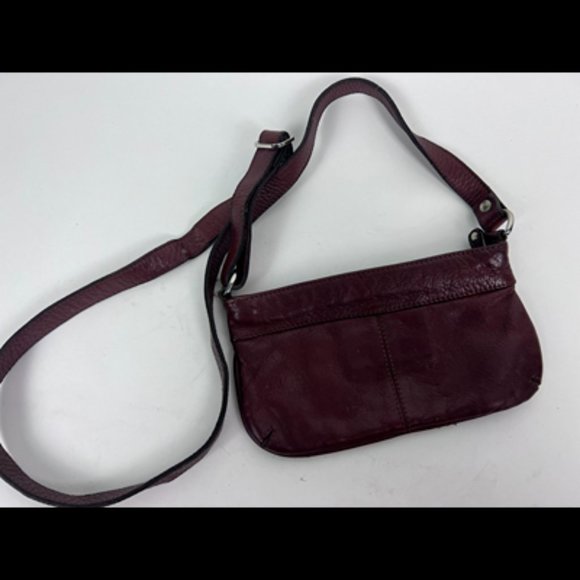 Osgoode Marley Feel The Difference Brown Leather Crossbody Shoulder Bag - Picture 3 of 8